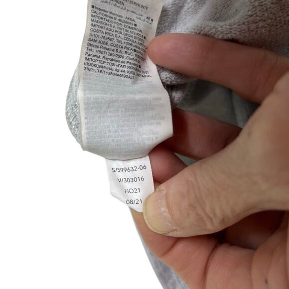 Athleta Girl Warm Up Jogger 14 Heather Gray Camo Drawstring Sweatpant Zip Pocket - Picture 8 of 10